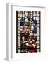 England, Somerset, Bath, Bath Abbey, West Side, Stained Glass Window, Pentateuch Window-Samuel Magal-Framed Photographic Print