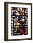 England, Somerset, Bath, Bath Abbey, West Side, Stained Glass Window, Pentateuch Window-Samuel Magal-Framed Photographic Print