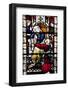 England, Somerset, Bath, Bath Abbey, West Side, Stained Glass Window, Pentateuch Window-Samuel Magal-Framed Photographic Print