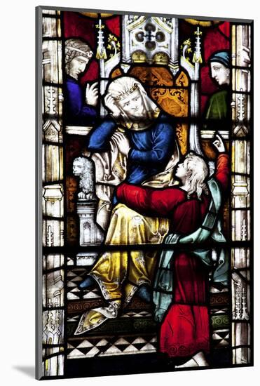 England, Somerset, Bath, Bath Abbey, West Side, Stained Glass Window, Pentateuch Window-Samuel Magal-Mounted Photographic Print