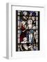 England, Somerset, Bath, Bath Abbey, West Side, Stained Glass Window, Pentateuch Window-Samuel Magal-Framed Photographic Print