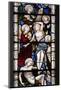 England, Somerset, Bath, Bath Abbey, West Side, Stained Glass Window, Pentateuch Window-Samuel Magal-Mounted Photographic Print