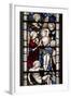 England, Somerset, Bath, Bath Abbey, West Side, Stained Glass Window, Pentateuch Window-Samuel Magal-Framed Photographic Print