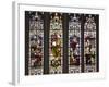 England, Somerset, Bath, Bath Abbey, West Side, Stained Glass Window, Pentateuch Window-Samuel Magal-Framed Photographic Print