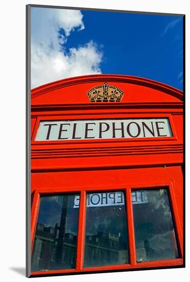England, South East London, Woolwich. K6 Red Telephone Box Designed by Sir Giles Gilbert Scott-Pamela Amedzro-Mounted Photographic Print