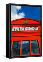 England, South East London, Woolwich. K6 Red Telephone Box Designed by Sir Giles Gilbert Scott-Pamela Amedzro-Framed Stretched Canvas