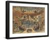 England. Stage Design for the Theatre Play the Flea by E. Zamyatin-Boris Michaylovich Kustodiev-Framed Giclee Print