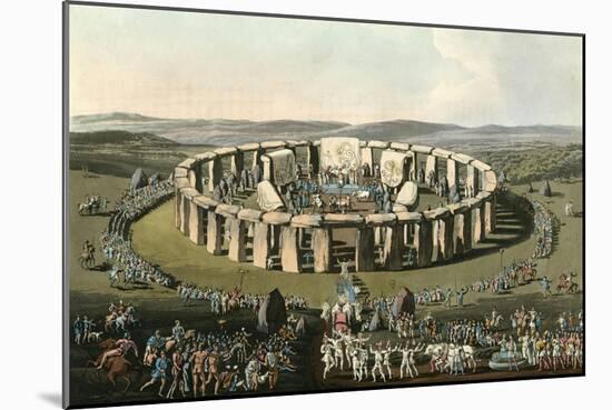 England Stonehenge-Charles Hamilton Smith-Mounted Art Print