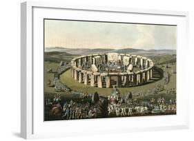 England Stonehenge-Charles Hamilton Smith-Framed Art Print