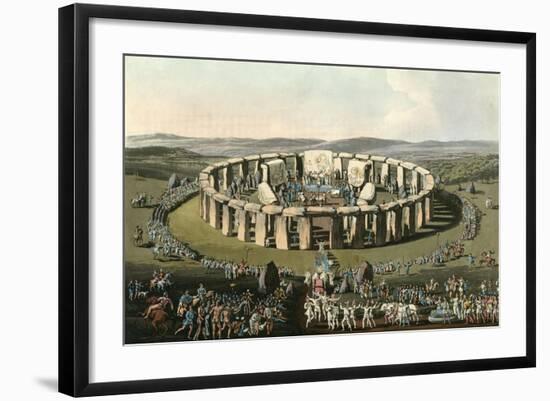 England Stonehenge-Charles Hamilton Smith-Framed Art Print