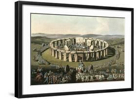 England Stonehenge-Charles Hamilton Smith-Framed Art Print