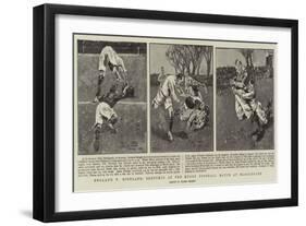 England V Scotland, Sketches at the Rugby Football Match at Blackheath-Frank Gillett-Framed Giclee Print