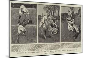 England V Scotland, Sketches at the Rugby Football Match at Blackheath-Frank Gillett-Mounted Giclee Print