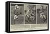 England V Scotland, Sketches at the Rugby Football Match at Blackheath-Frank Gillett-Framed Stretched Canvas