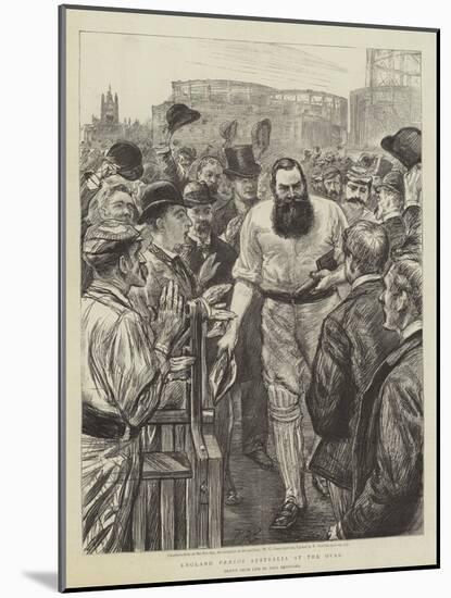 England Versus Australia at the Oval-Charles Paul Renouard-Mounted Giclee Print