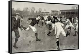 England Versus Ireland at Richmond-H. Burgess-Framed Stretched Canvas