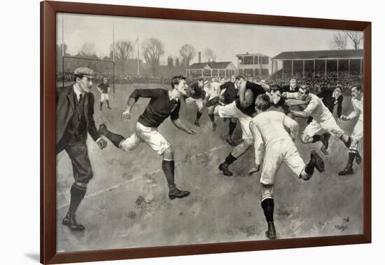 England Versus Ireland at Richmond-H. Burgess-Framed Photographic Print