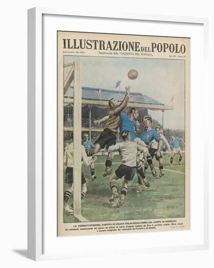 England Versus Italy at Highbury-A. Brivio-Framed Photographic Print