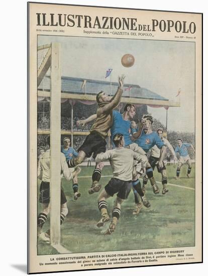 England Versus Italy at Highbury-A. Brivio-Mounted Photographic Print