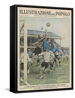 England Versus Italy at Highbury-A. Brivio-Framed Stretched Canvas