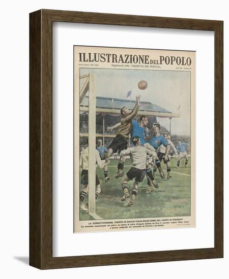 England Versus Italy at Highbury-A. Brivio-Framed Photographic Print