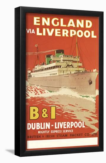 England via Liverpool-null-Framed Poster
