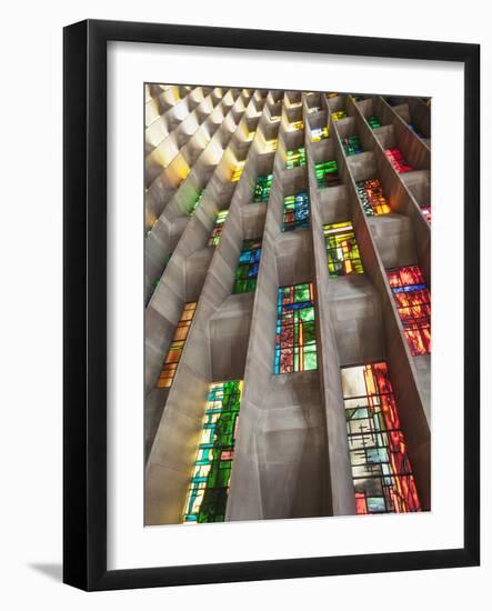 England, Warwickshire, Coventry, New Coventry Cathedral-Steve Vidler-Framed Photographic Print