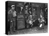 England WWII Troops-Len Putnam-Stretched Canvas