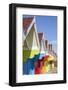 England, Yorkshire, Scarborough, Colourful Beach Huts-Steve Vidler-Framed Photographic Print