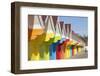 England, Yorkshire, Scarborough, Colourful Beach Huts-Steve Vidler-Framed Photographic Print