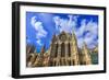 England, Yorkshire, York. English gothic style cathedral and Metropolitical Church of Saint Peter i-Emily Wilson-Framed Photographic Print