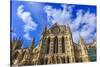 England, Yorkshire, York. English gothic style cathedral and Metropolitical Church of Saint Peter i-Emily Wilson-Stretched Canvas