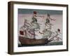 English 74-Gun Royal Ship-null-Framed Giclee Print