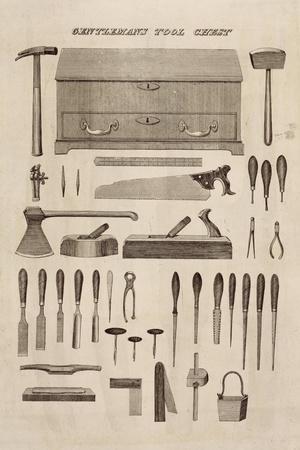 A Gentleman's Tool Chest, from the Catalogue of Cutler and Co. (Engraving)
