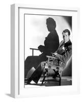 English Actor Laurence Olivier (1907-1989) Seated on a Chair's Director C. 1939-null-Framed Photo