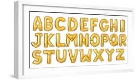 English Alphabet from Golden Balloons-koosen-Framed Photographic Print