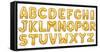 English Alphabet from Golden Balloons-koosen-Framed Stretched Canvas