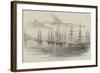 English and French Squadron Off Colonia, Plate River-null-Framed Giclee Print