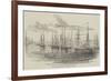 English and French Squadron Off Colonia, Plate River-null-Framed Giclee Print