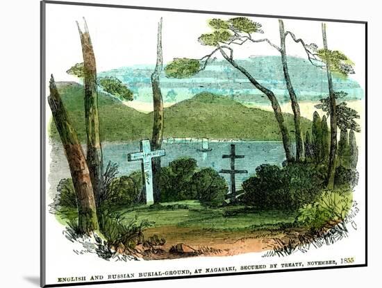 English and Russian Burial-Ground, at Nagasaki, Secured by Treaty, November 1855-null-Mounted Giclee Print