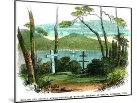 English and Russian Burial-Ground, at Nagasaki, Secured by Treaty, November 1855-null-Mounted Giclee Print