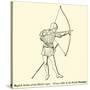 English Archer of the Middle Ages-null-Stretched Canvas