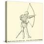 English Archer of the Middle Ages-null-Stretched Canvas