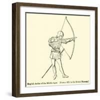 English Archer of the Middle Ages-null-Framed Giclee Print