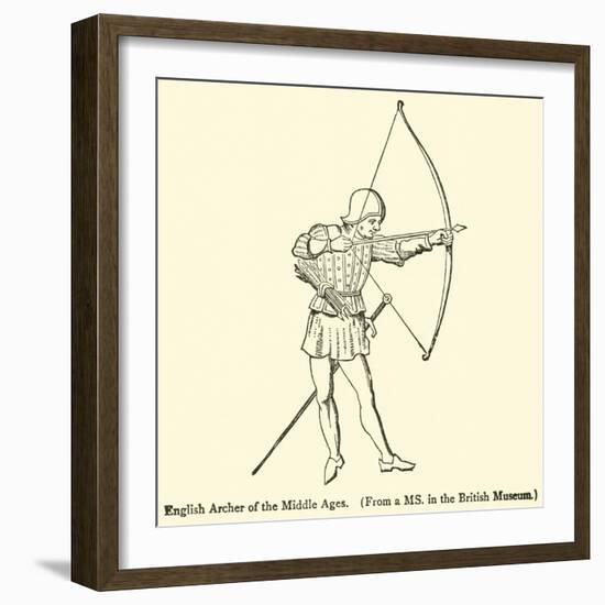 English Archer of the Middle Ages-null-Framed Giclee Print