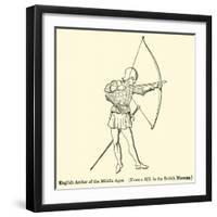 English Archer of the Middle Ages-null-Framed Giclee Print