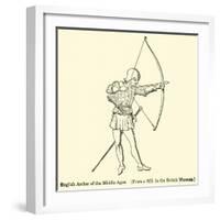 English Archer of the Middle Ages-null-Framed Giclee Print