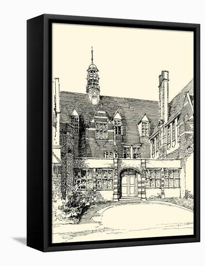 English Architecture VI-Reginald Blomfield-Framed Stretched Canvas