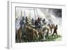 English Army on the Morning of Battle at Agincourt, Hundred Years' War, 1415-null-Framed Giclee Print