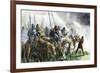 English Army on the Morning of Battle at Agincourt, Hundred Years' War, 1415-null-Framed Giclee Print